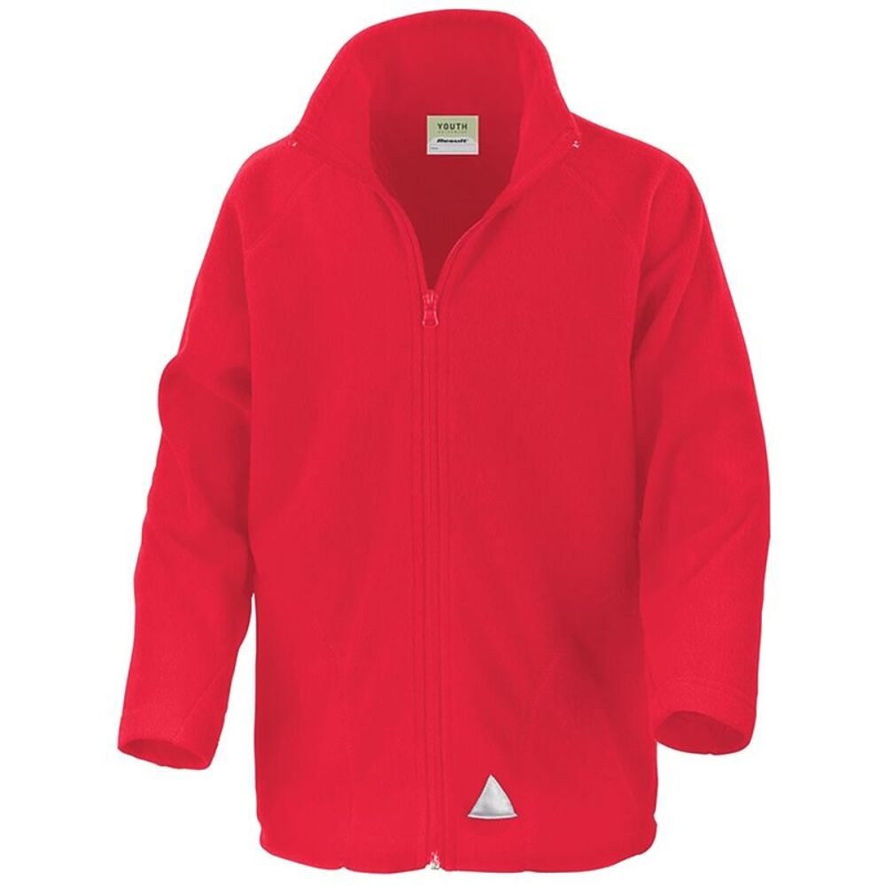 Result Core Childrens/Kids Micron Fleece Jacket / Red